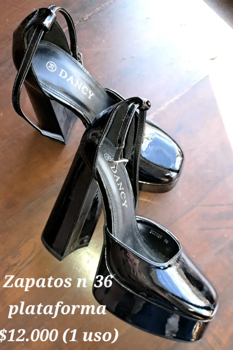 Zapatos de plataforma negros Dancy