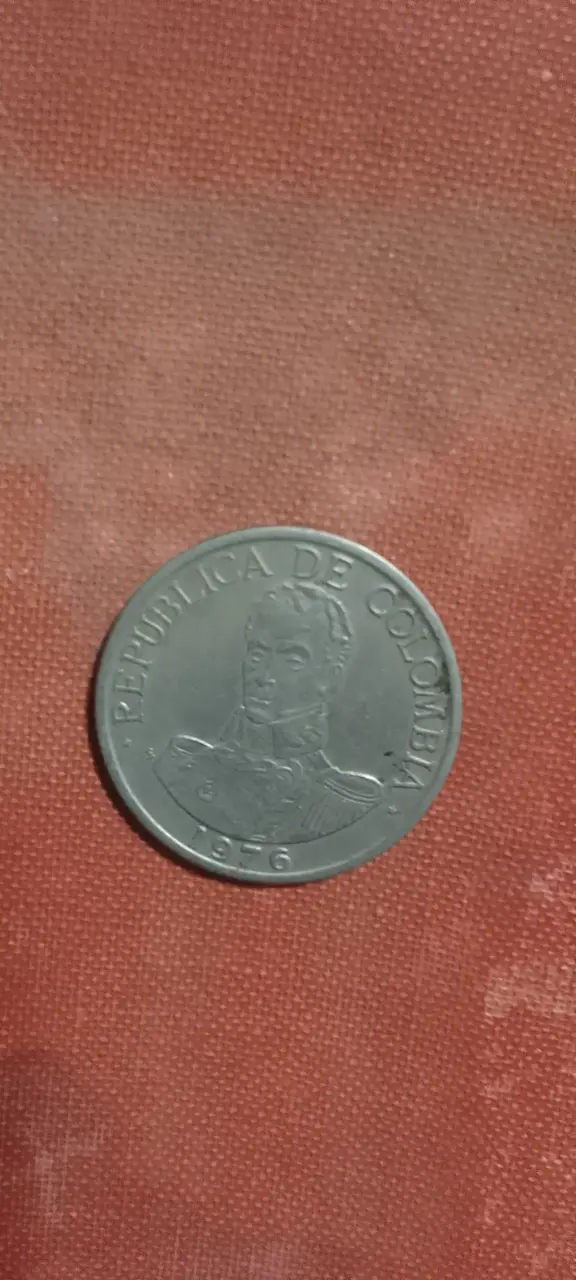 Moneda Colombia 1 peso 1976