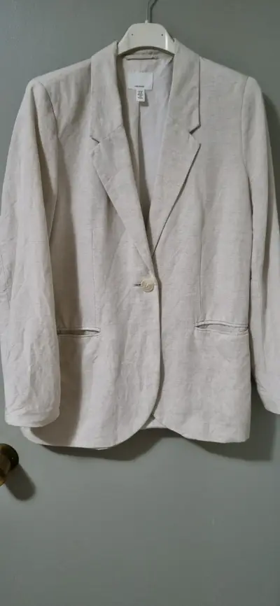 Blazer beige mujer - miniatura 1