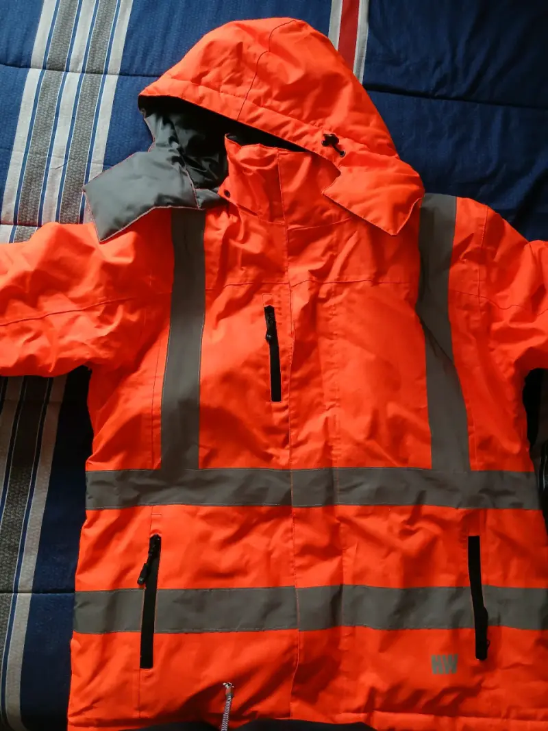 Chaqueta reflectante naranja impermeable - 1
