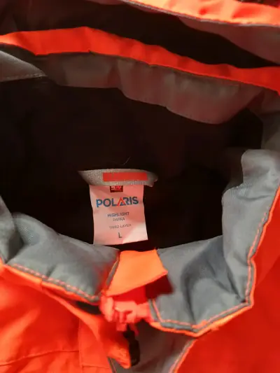 Chaqueta reflectante naranja impermeable - miniatura 2