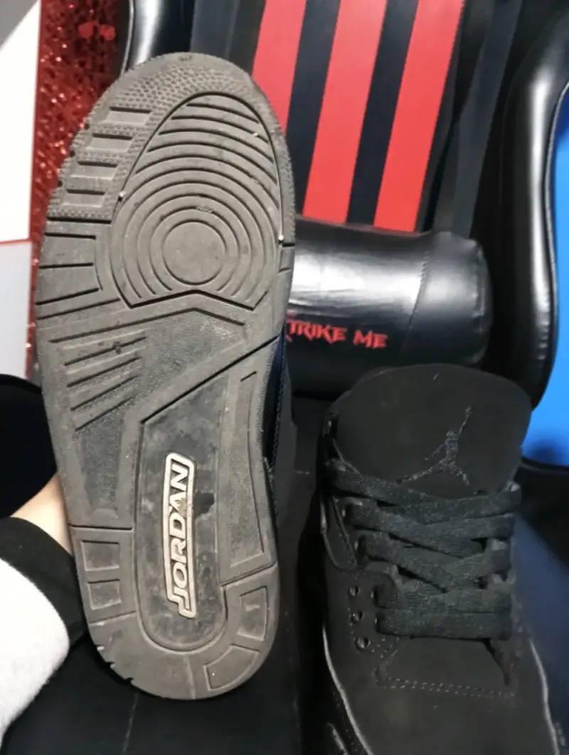 Zapatillas retro 3 black cat - 4