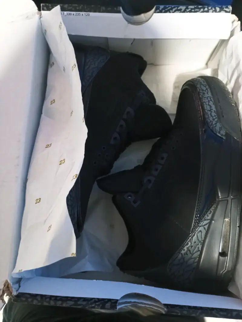 Zapatillas retro 3 black cat - 5