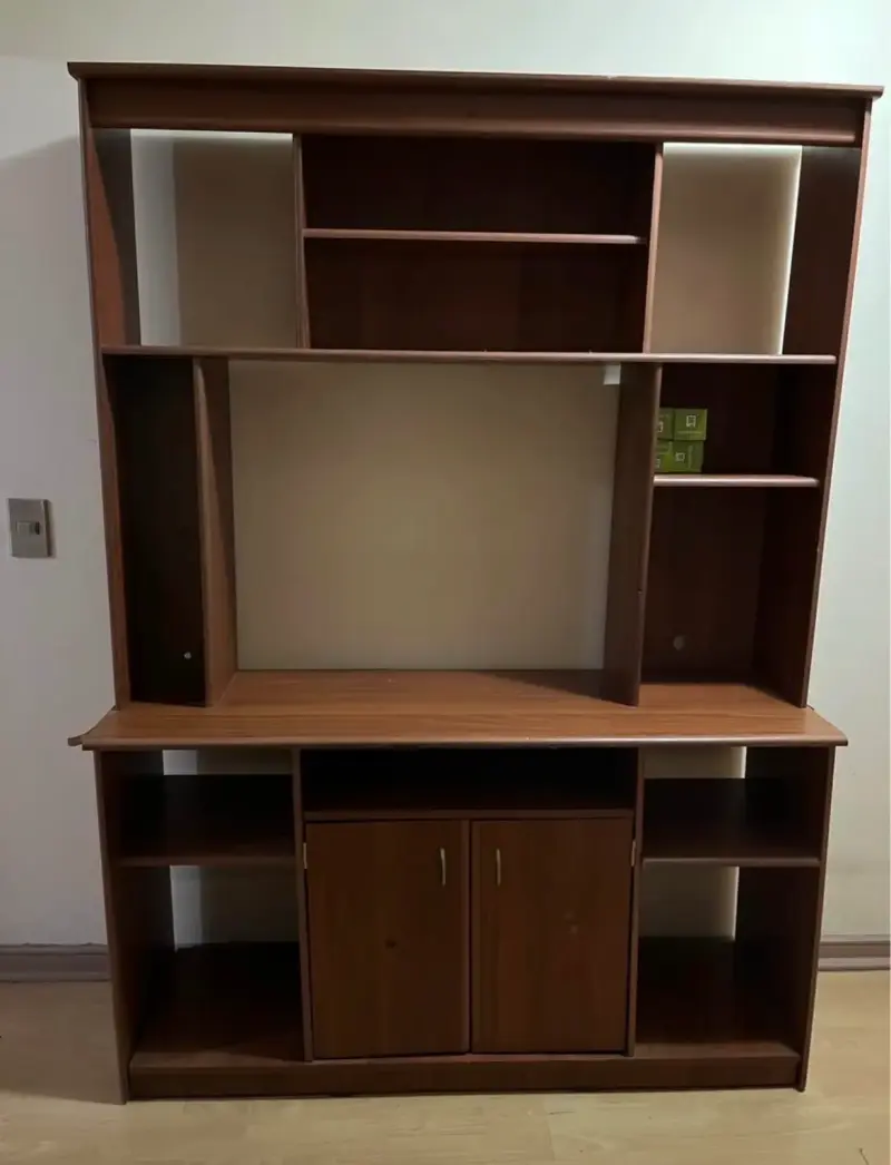 Rack de TV con biblioteca - 1