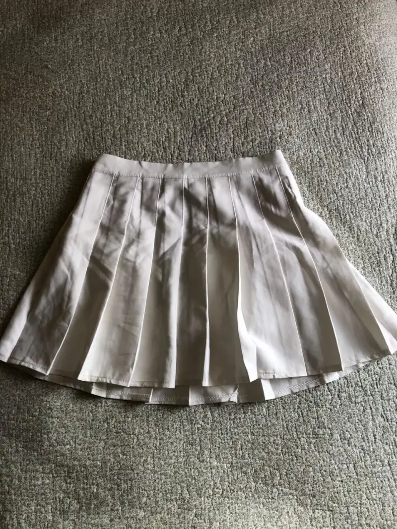 Falda plisada blanca - 1