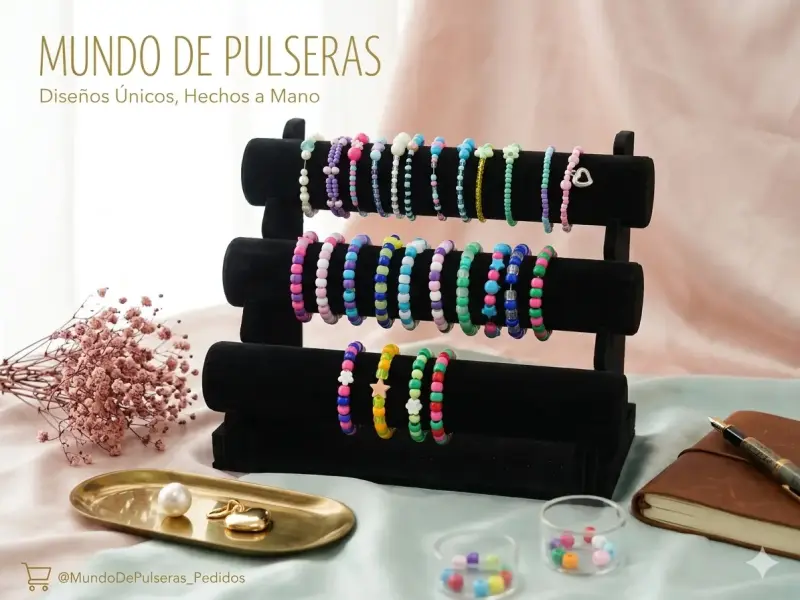 Conjunto de pulseras de colores