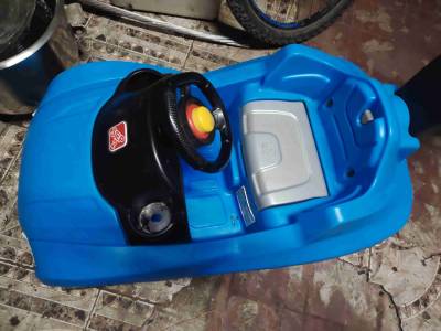 Auto correpasillos azul con mango - miniatura 3