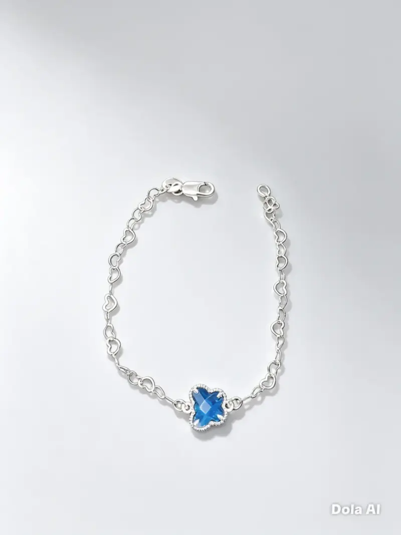 Pulsera con corazones verdes - 3