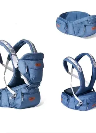 Mochila portabebés azul
