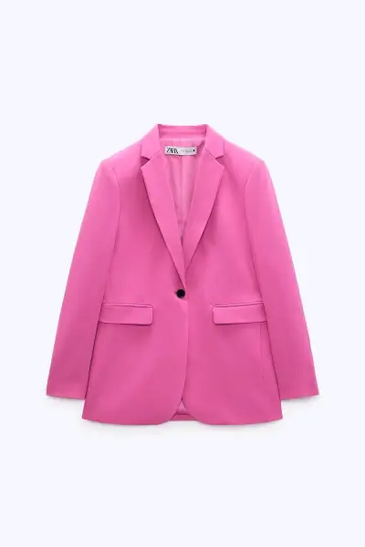 Blazer Zara color rosado - miniatura 1
