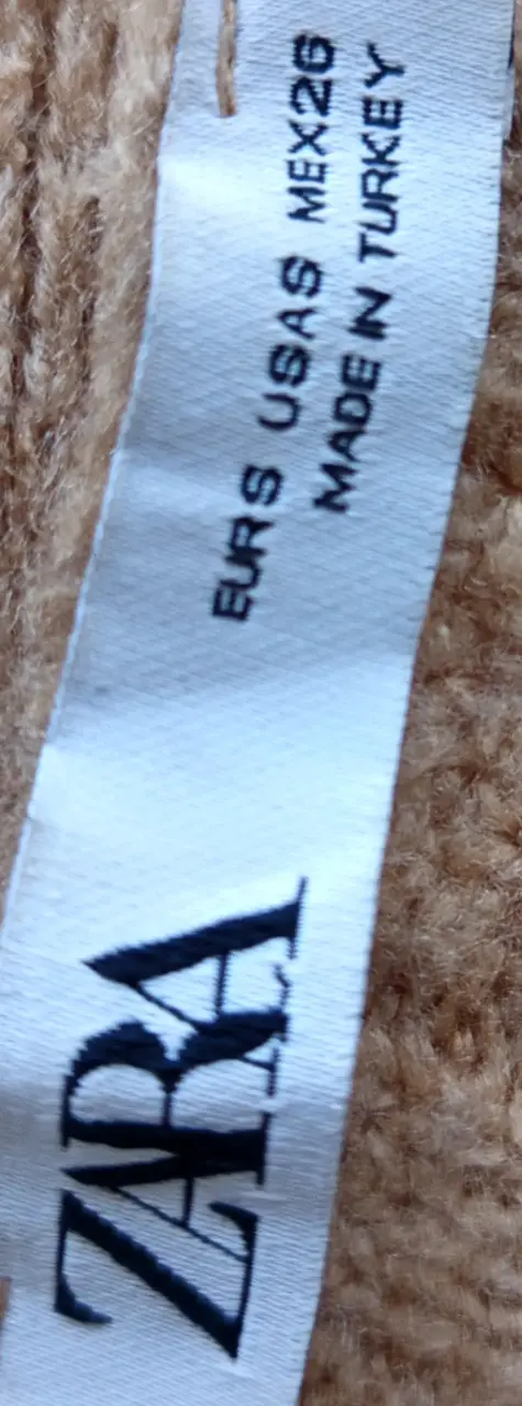 Cardigan de lana camel Zara - 3