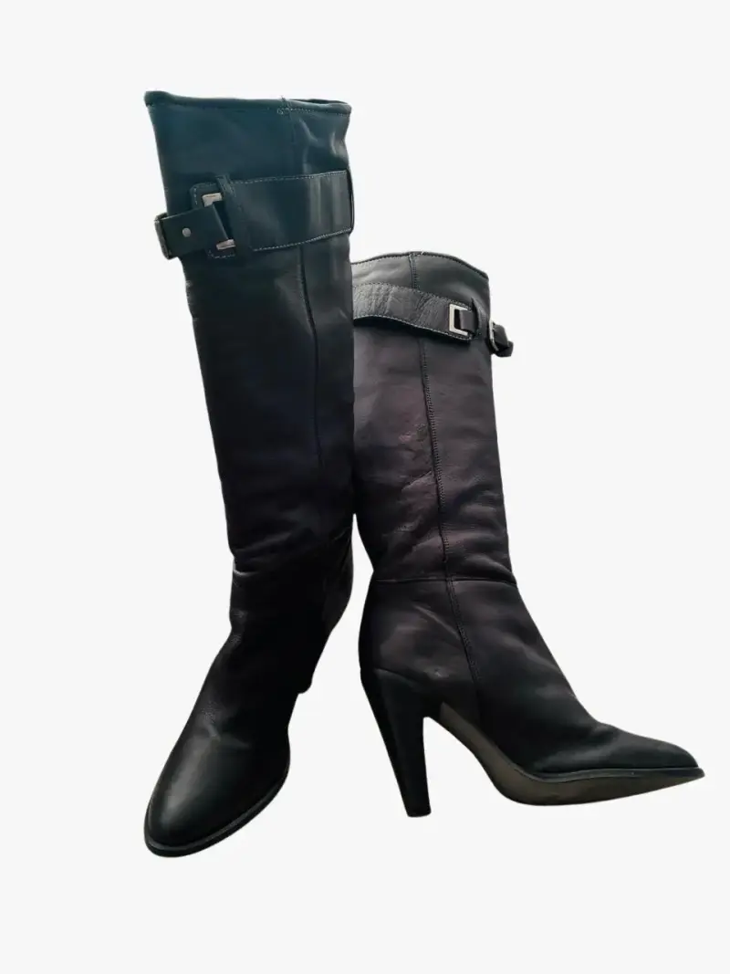 Botas negras de tacón alto - 4