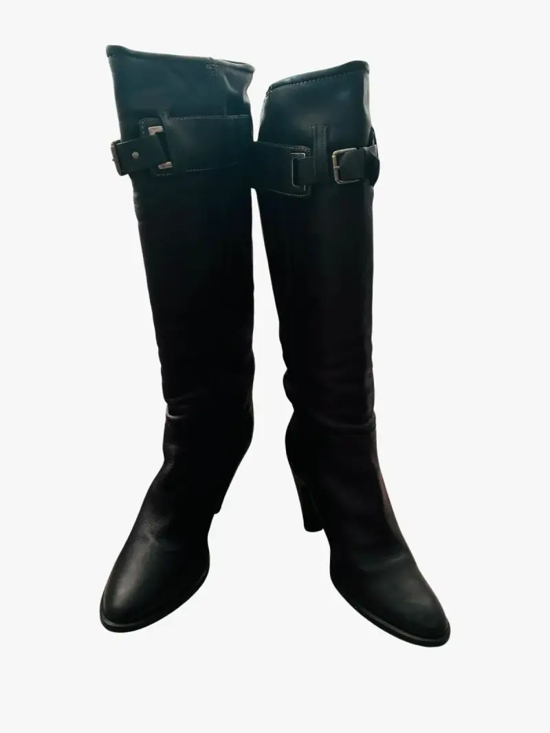 Botas negras de tacón alto - 5