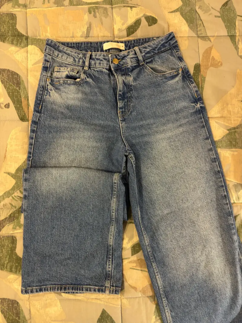 Jeans culotte tiro alto Zara