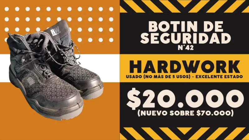 Botines de seguridad Hardwork negros