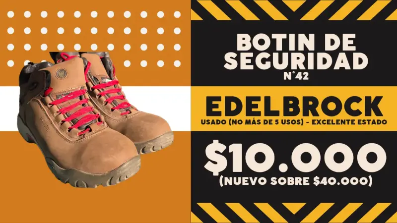 Botines de seguridad Edelbrock usados