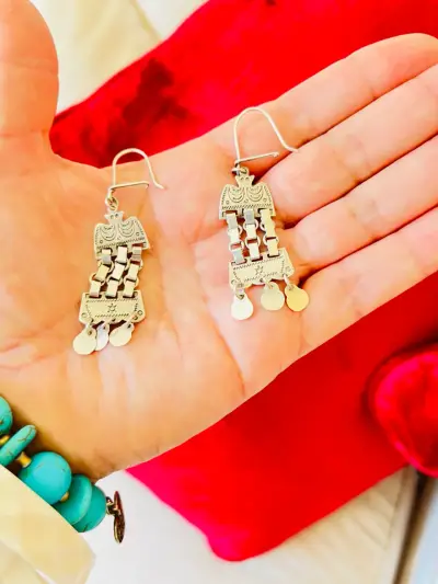 Aros colgantes TRAPELACUCHA plata fina - miniatura 2