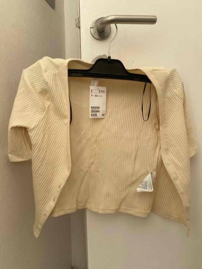 Cardigan H&M beige con botones - miniatura 1