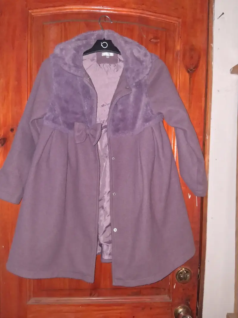 Abrigo de invierno morado - 1