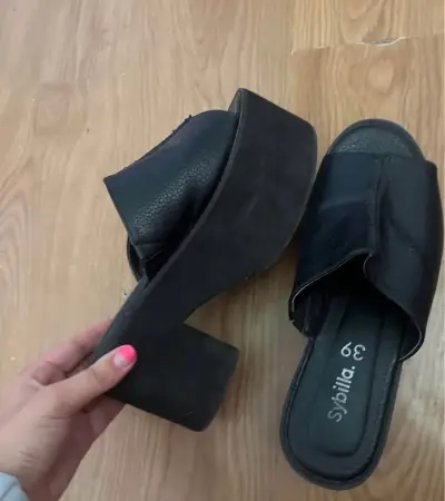 Sandalias negras Sybilla talla 39 - miniatura 2