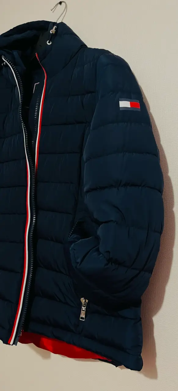 Chaqueta azul con capucha Marca TOMMY HILFIGER - 6