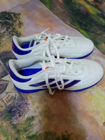 Zapatillas deportivas blancas y azules - miniatura 1