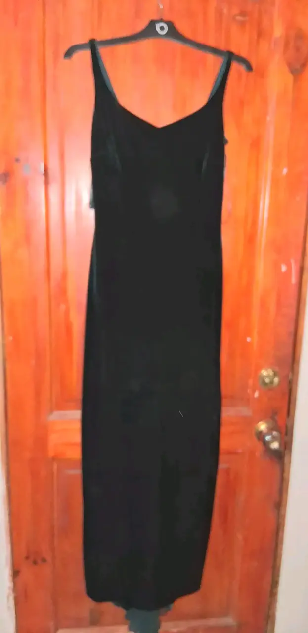 Vestido de terciopelo verde - 3