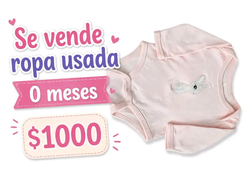 Body rosado bebé 0 meses