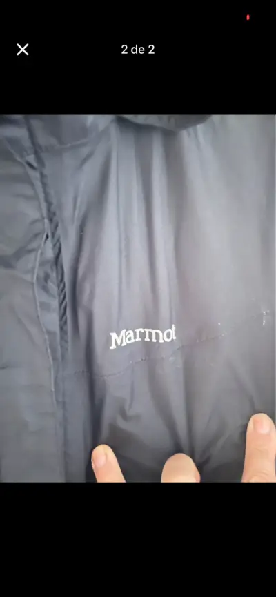 Chaqueta impermeable negra Marmot - miniatura 2