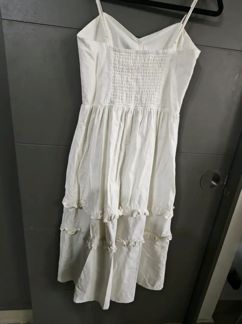 Vestido blanco con tirantes - 2
