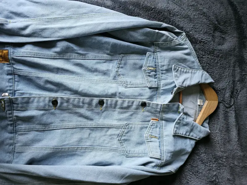 Chaqueta de mezclilla azul claro - 2