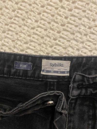 Jeans Sybilla mom fit negros - miniatura 1