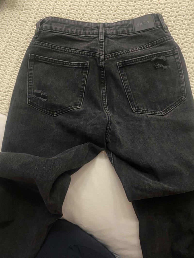 Jeans Sybilla mom fit negros - 2