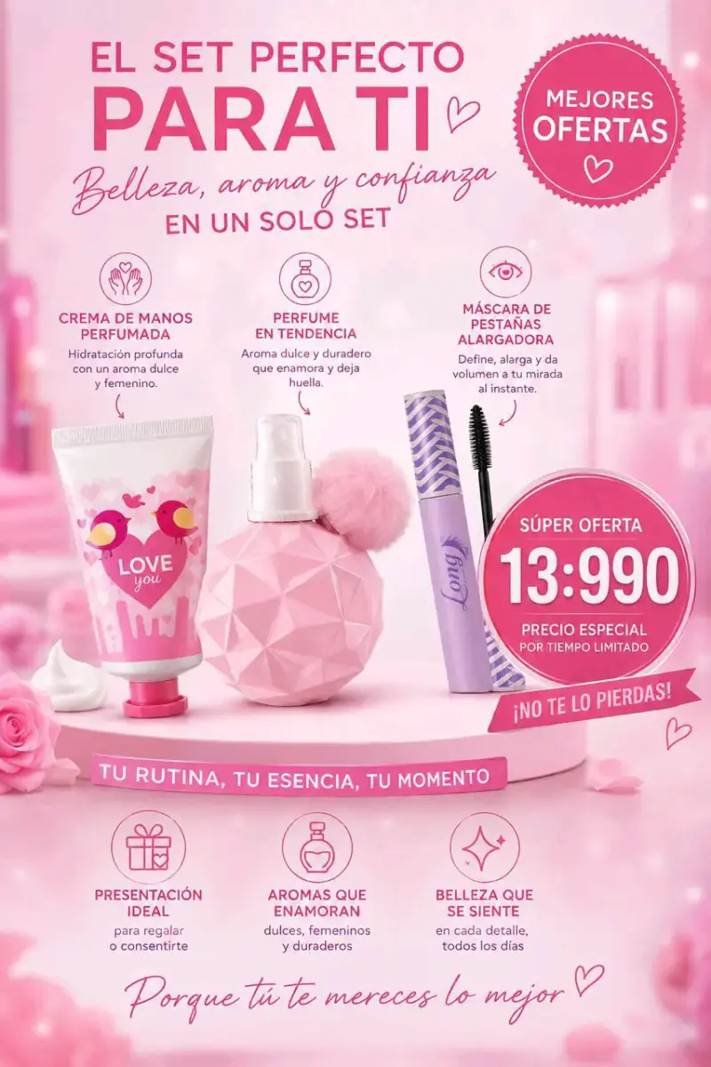 Perfume en tendencia ,rubor y toallitas húmedas - 3