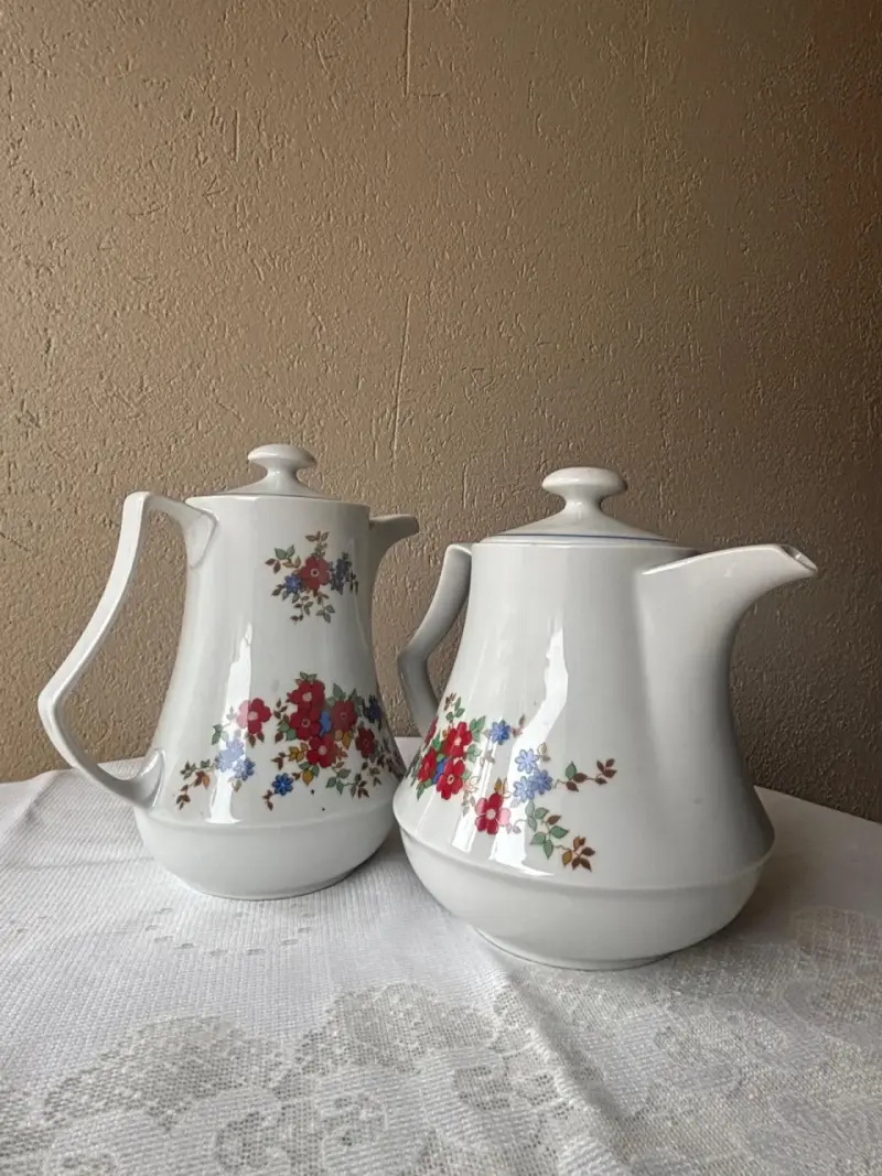 Juego de té vintage floral - 2