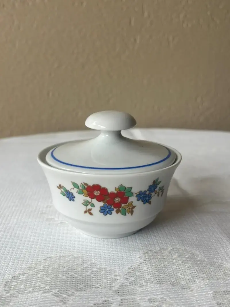Juego de té vintage floral - 6