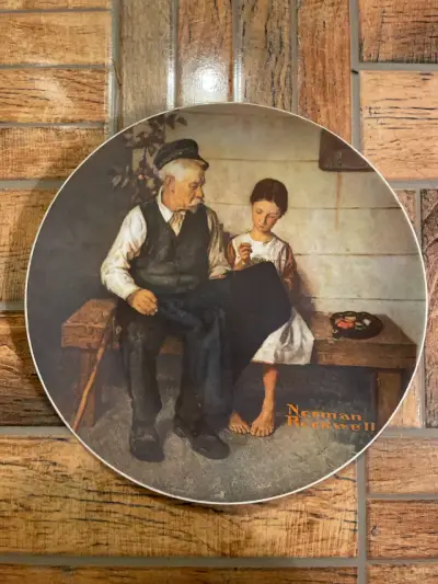 Plato decorativo Norman Rockwell - miniatura 1