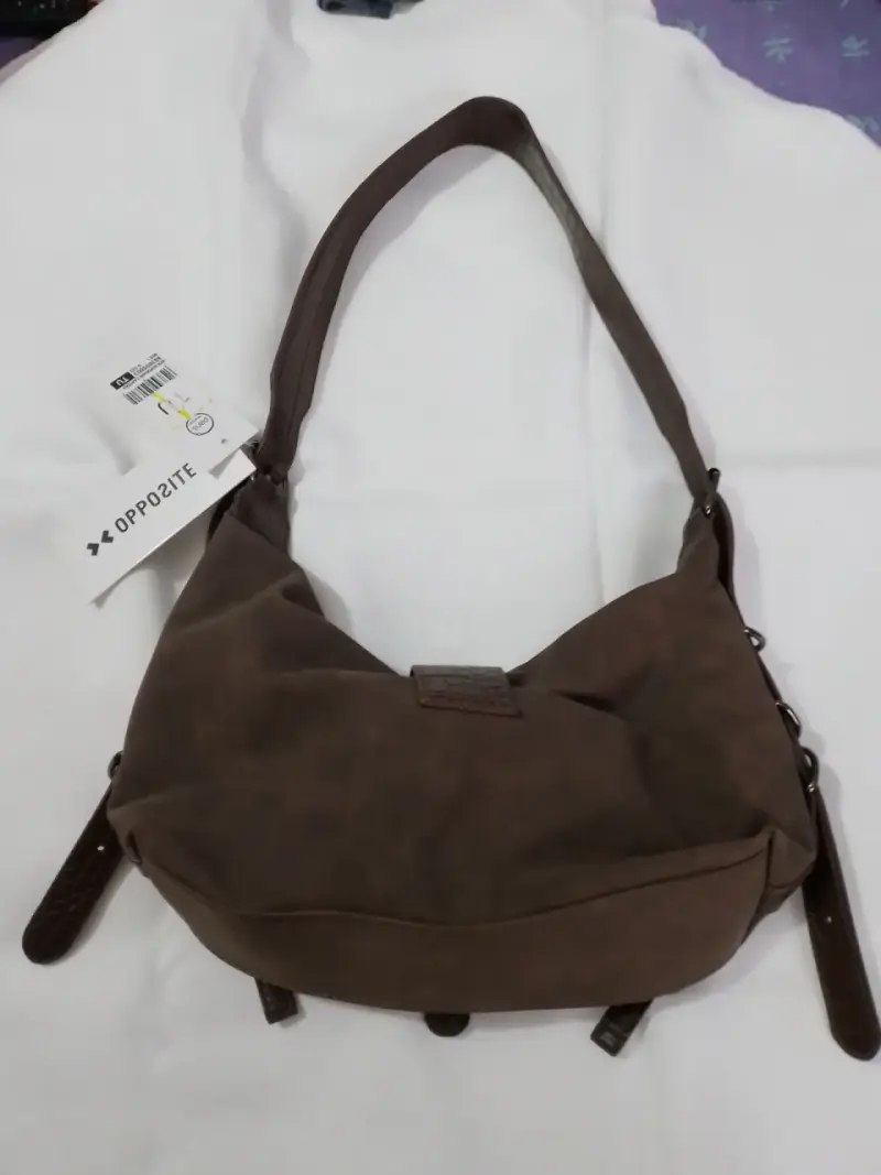 Bolso marrón con hebillas - 2