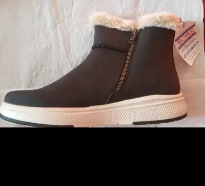 Botines Skechers Negros con forro - miniatura 1