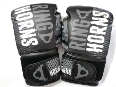 Guantes de boxeo Ring Horns negros - miniatura 1