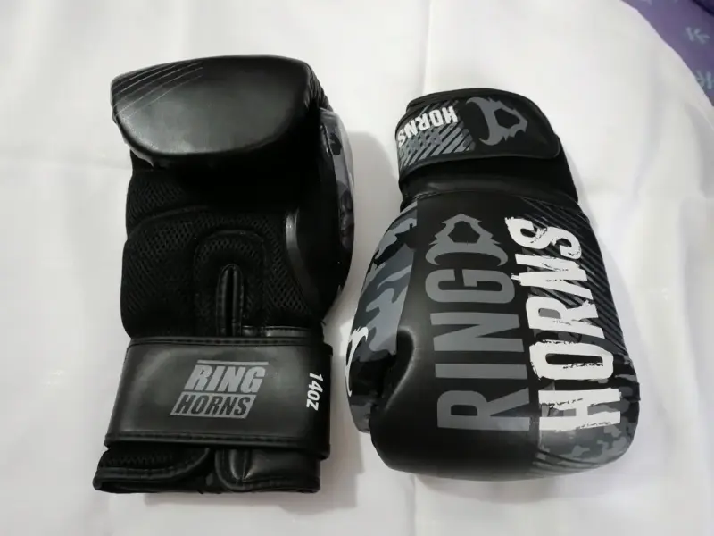 Guantes de boxeo Ring Horns negros - 2