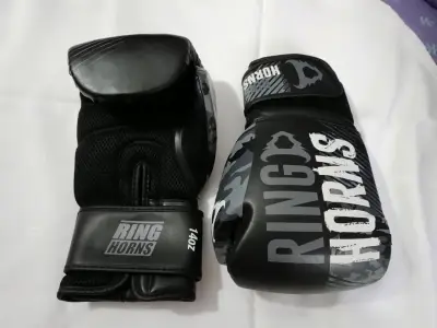 Guantes de boxeo Ring Horns negros - miniatura 2