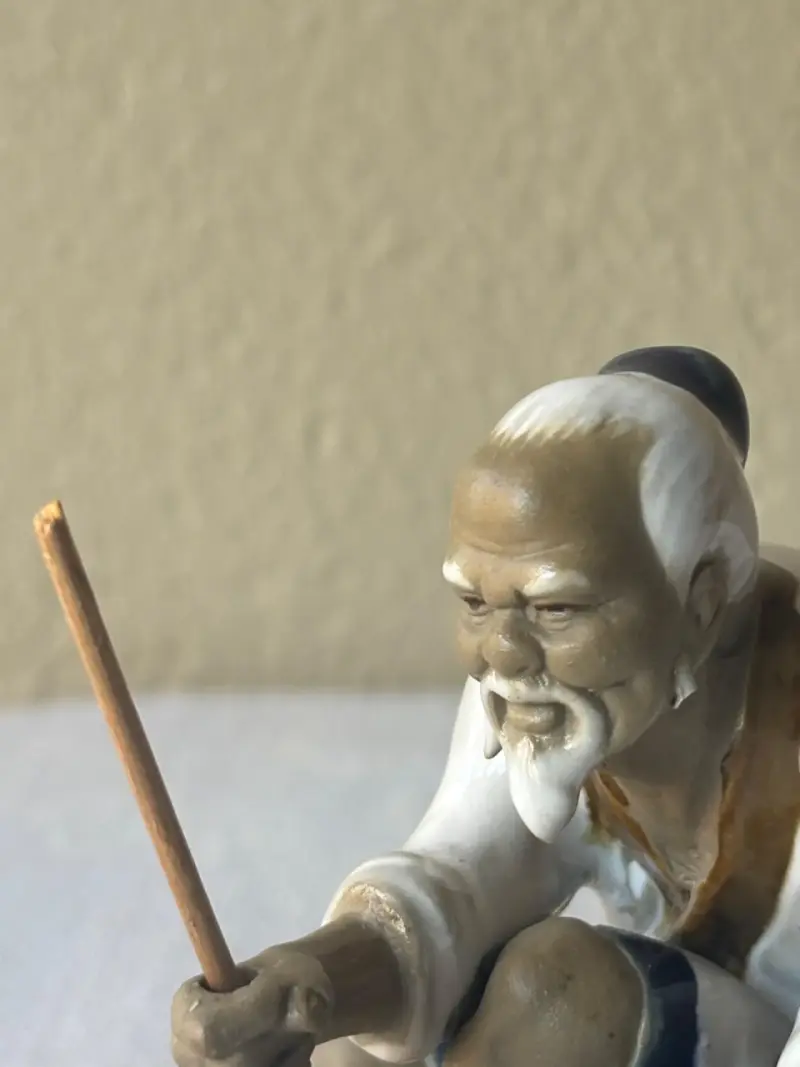 Figura de cerámica de anciano - 3