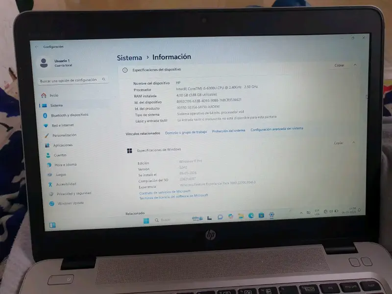 Laptop HP Intel Core i5 - 1