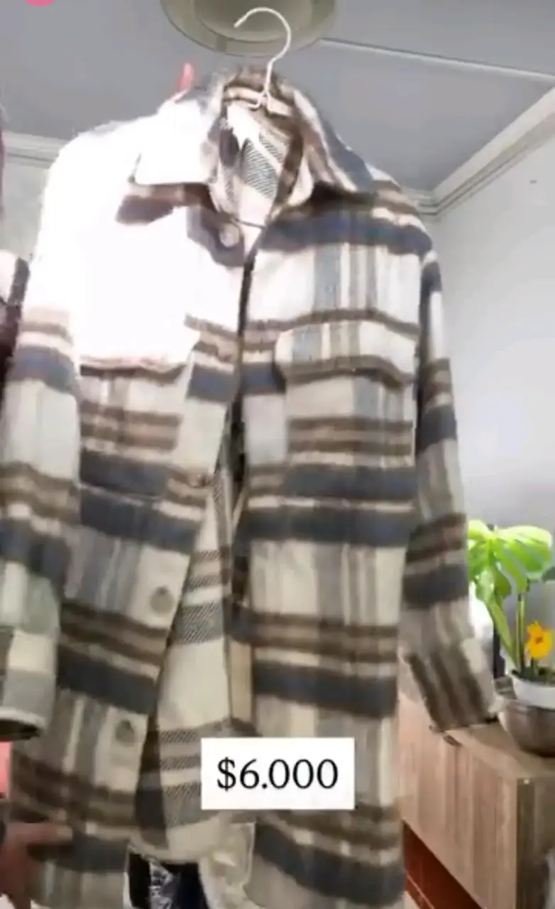 Chaqueta de franela a cuadros