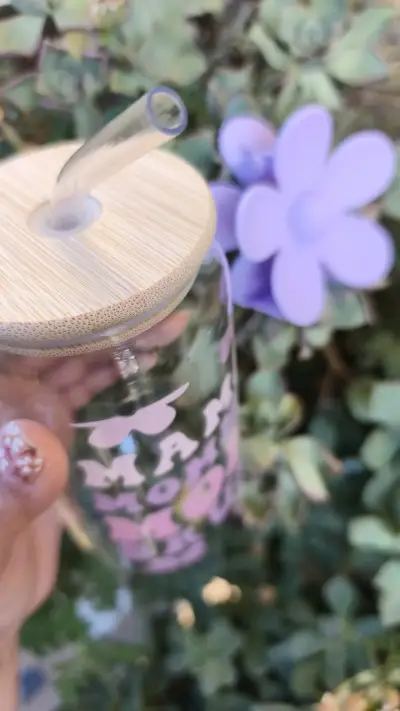 Vaso decorativo "Mamá" con tapa - miniatura 2