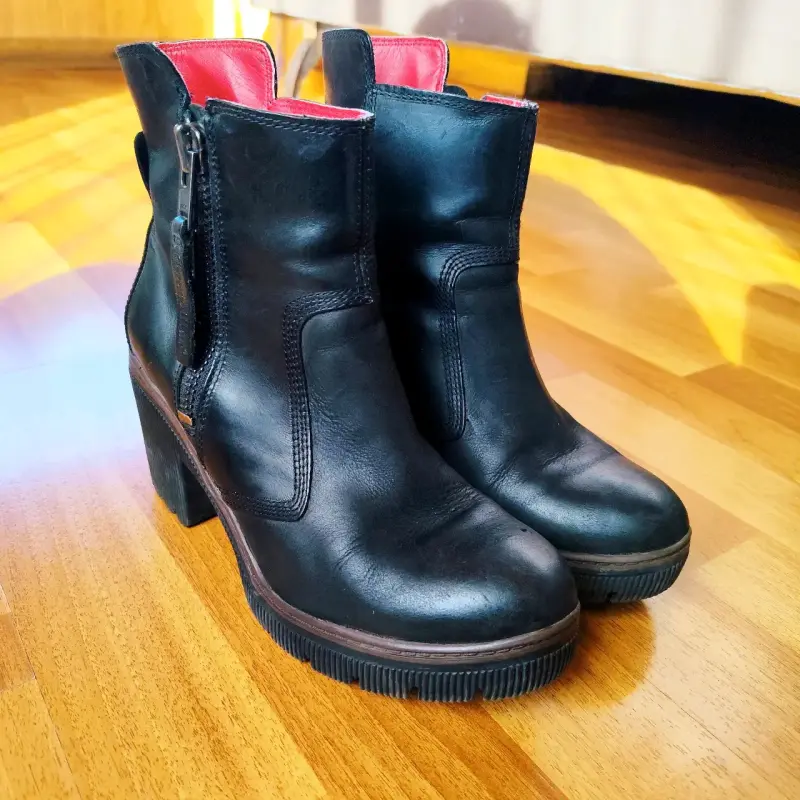 Botines negros con plataforma - 2