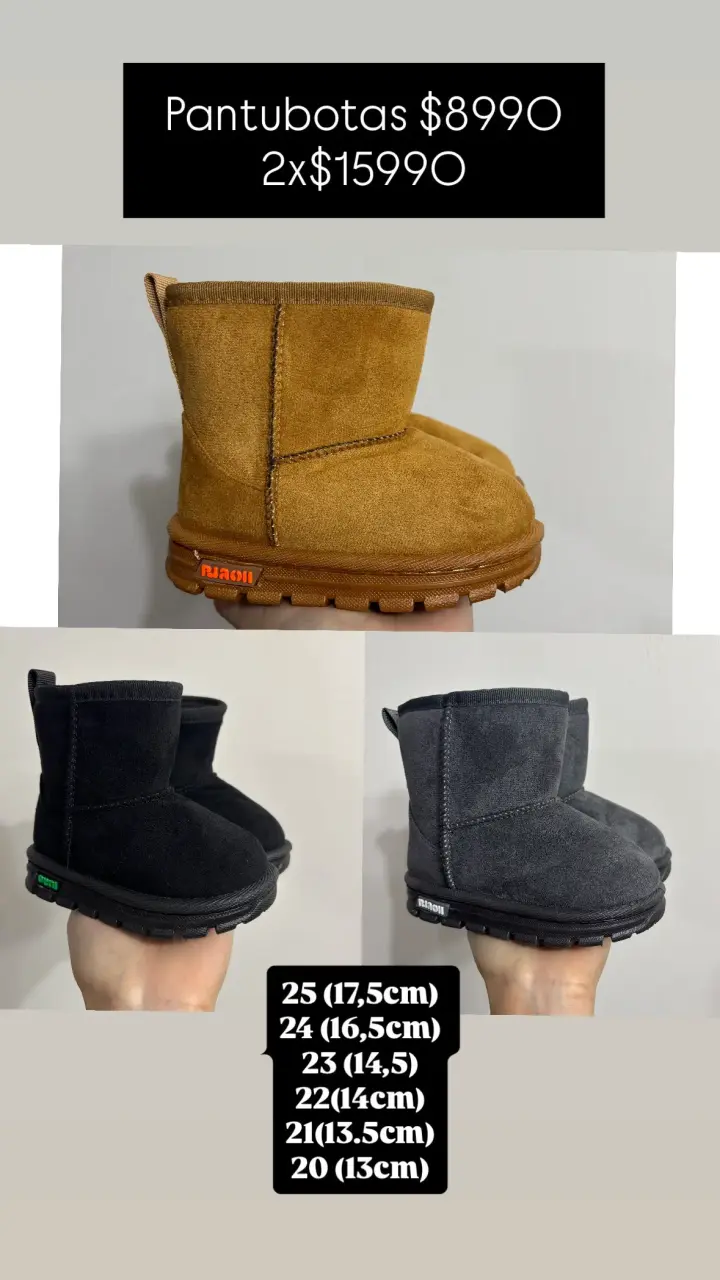 Pantubotas para niños y niñas