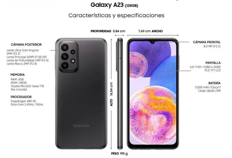 Samsung Galaxy A23 128GB Negro