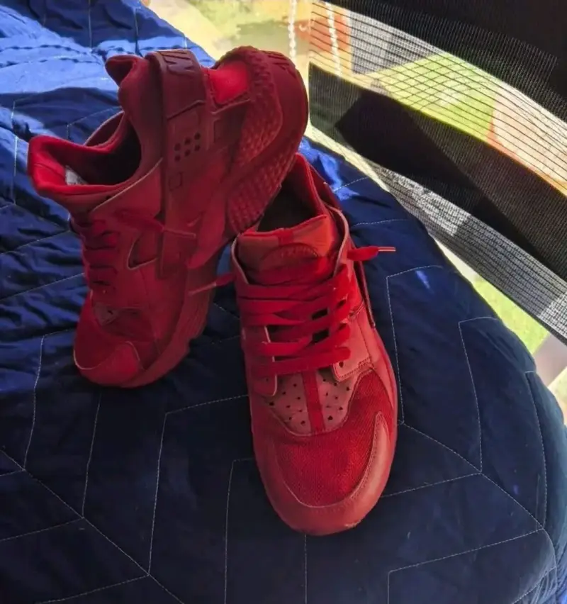 Zapatillas nike huaraches rojas